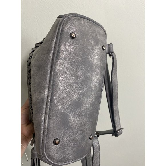 Charming Charlie Gun Metal Gray Small Mini Backpack - Picture 9 of 10